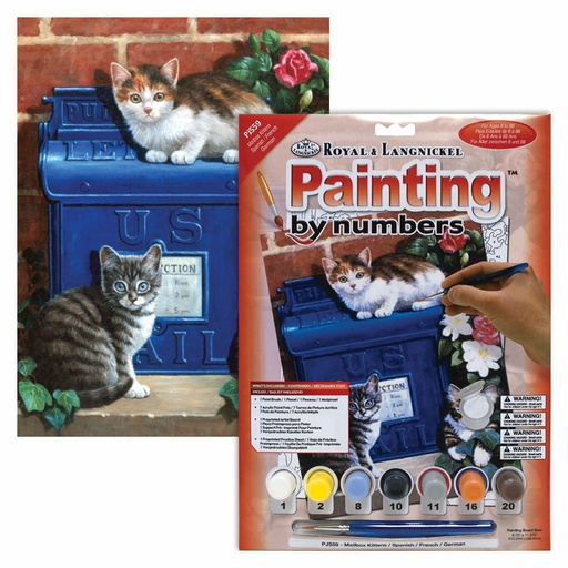 [RB-PJS#59] Painting by Numbers 225x305mm, Mailbox Kittens