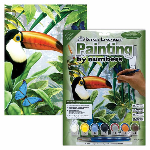 [RB-PJS#53] Painting by Numbers 225x305mm, Jungle Toucan