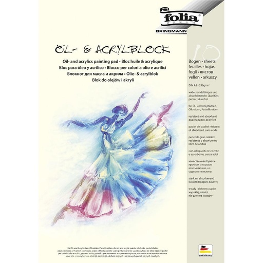 [FOL8363] Olie- en acrylschilderij Pad 290g/m², DIN A3, 10 bladen
