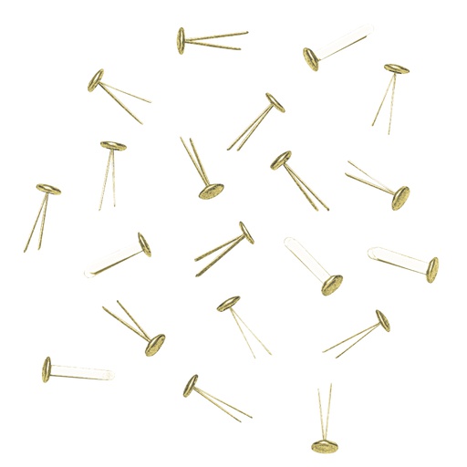 [R8920500] Splitpennen 18mm goud - zak à 18 st.