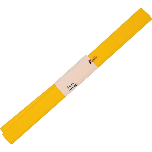 [2320#06] Papier crêpon, rouleau 50cmx2,5m, jaune