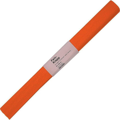 [2320#08] Crêpepapier, 50cm breed, rol 250cm, donker oranje
