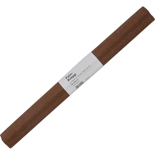 [2320#15] Papier crêpon, rouleau 50cmx2,5m, brun chocolat