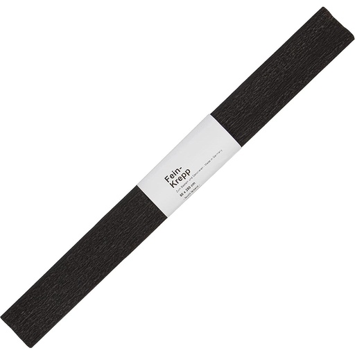 [2320#99] Crêpepapier, 50cm breed, rol 250cm, zwart
