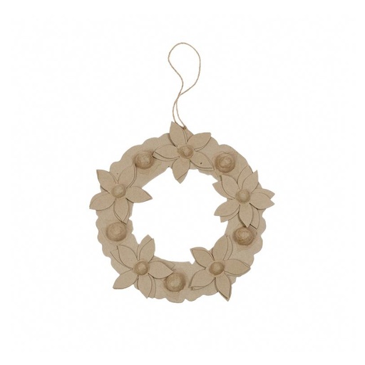 [DE-HD#067] Décopatch Deco - Couronne de fleurs