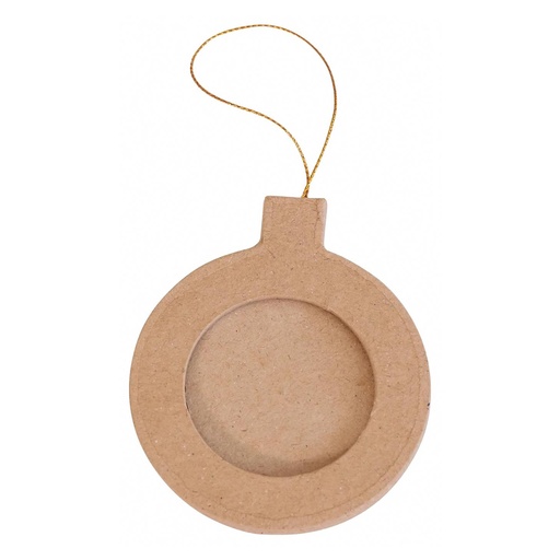 [DE-NO#050] Décopatch Kerstmis - Frame round Christmas ball to hang 