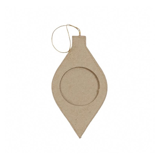 [DE-NO#051] Décopatch Noël - Cadre boule allongée de Noël à suspendre