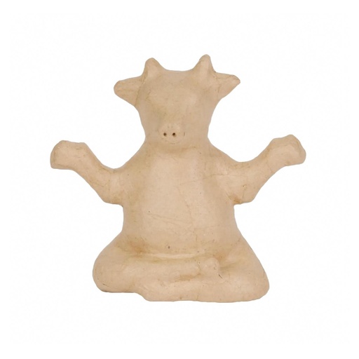 [DE-SA#225] Décopatch Figurine SA "Vache yoga" (8,5x16,5x16cm)