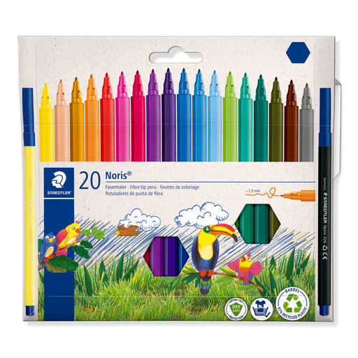 [S326C20] Staedtler Steadtler kleurstiften Noris, kartonnen etui 20st - Kleurassortiment
