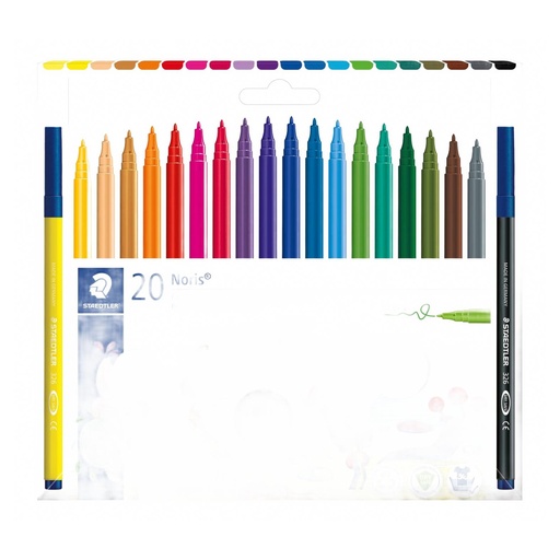 [S326C20] Staedtler Steadtler kleurstiften Noris, kartonnen etui 20st - Kleurassortiment