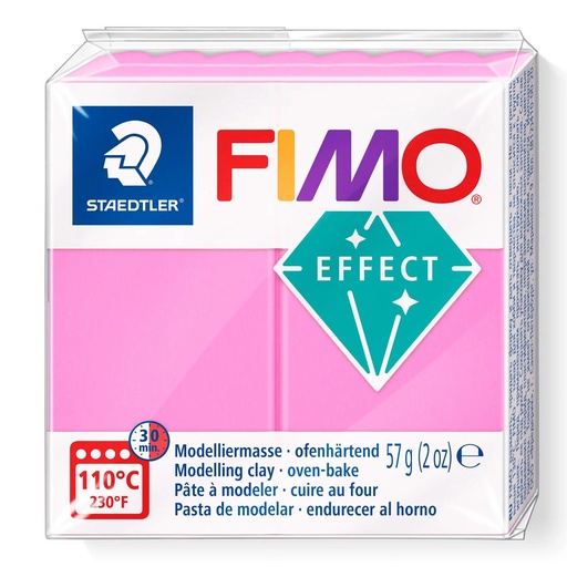 [S8010N#201] Fimo effect neon boetseerklei, 57gr - fuchsia