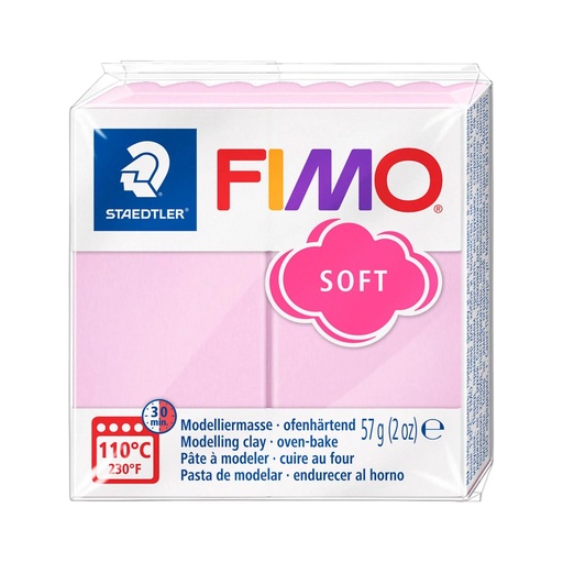 [S8020S#205] Fimo effect boetseerklei, 57gr - lichtrose