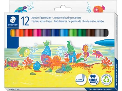 [S340C12] Staedtler feutres extra large - set 12 pc