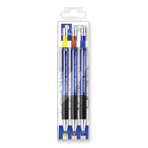 [S775SCWP3] Staedtler Mars micro porte-mines - set 0,3-0,5-0,7