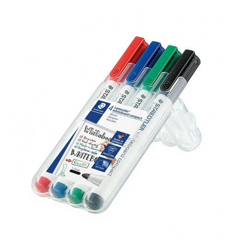 [S341WP4] Staedtler Lumocolor whiteboard compact - Box 4 pc