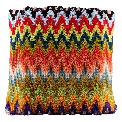 [PA4043#003] Kit smyrne et point de croix 40x40cm, Zigzag