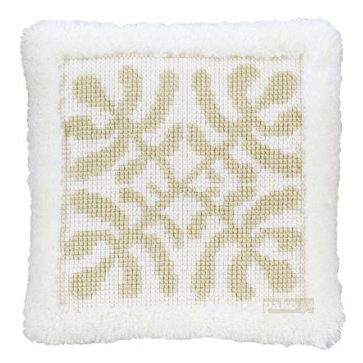 [PA4043#007] Kit smyrne et point de croix 40x40cm, Nature