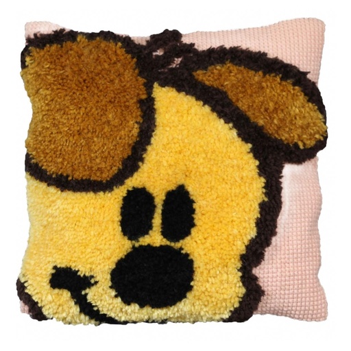 [PA4043#031] Knoop/Kruissteek-kussen 40x40cm, Pip