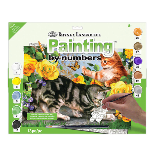 [RB-PJL#45] Painting by Numbers 286x390mm, Kitten Play