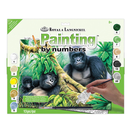 [RB-PJL#46] Painting by Numbers 286x390mm, Mountain Gorillas