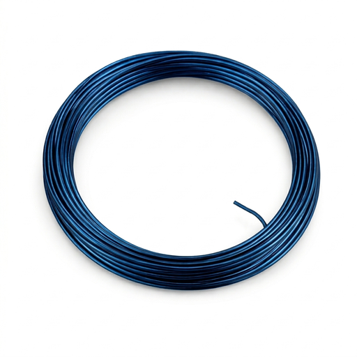[FOL796#33] Aluminiumdraad 2 mm, 5 m - Blauw