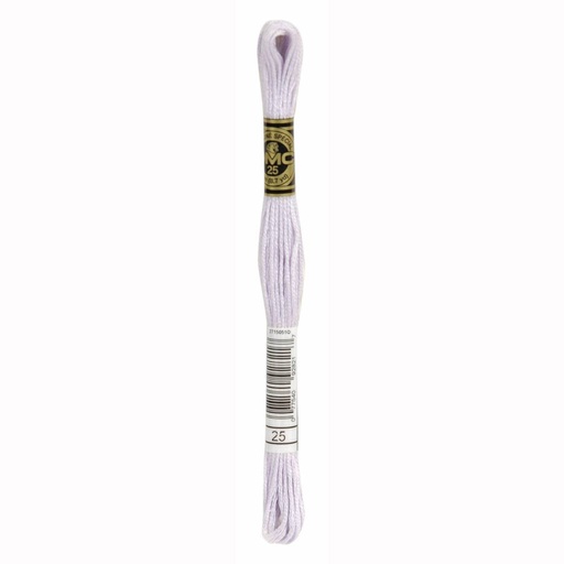 [DMC117MC#25] DMC 117 Mouliné Spécial, fil à broder, boîte à 12 écheveaux, coloris 25