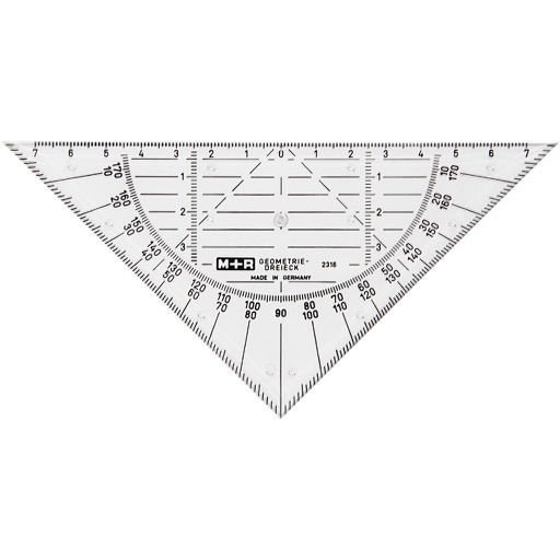 [CR11700] Geodriehoek, B: 16 cm, 1 stuk