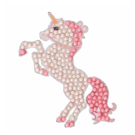 [CAMK#16] Crystal Art sticker 9x9 cm, Unicorn(+pen+wax+tray)