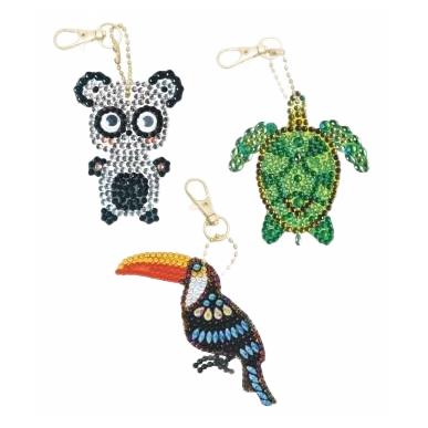 [CAKC#A1] Crystal Art Keyring Exotic Animls