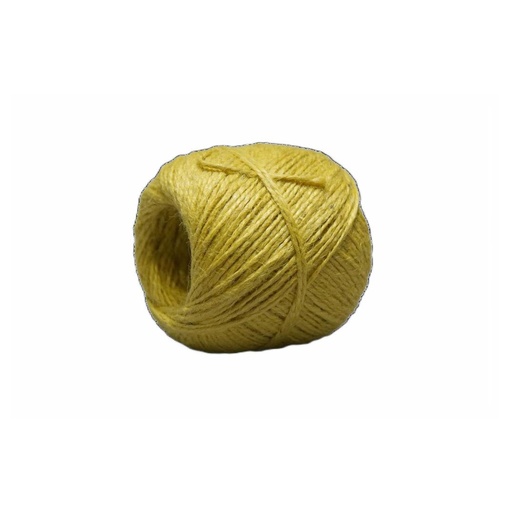 [3142#GE] Corde de Jute 2-fils - 100 gr - Jaune