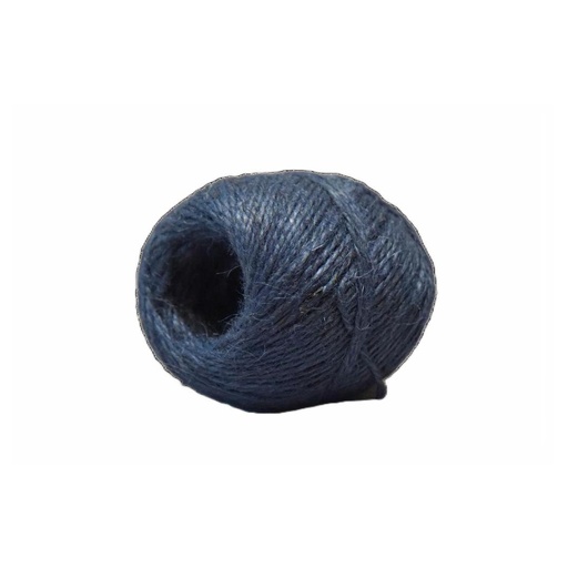 [3142#BL] Jutekoord 2-draads bol 100 gr, Blauw