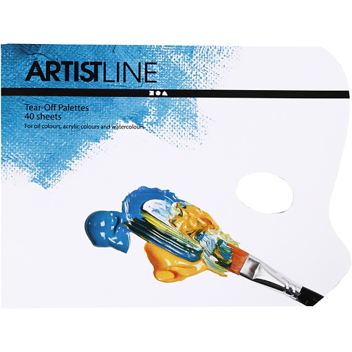 [CR13137] Afscheurpalet, L: 31 cm, B: 23 cm, wit, 1 stuk
