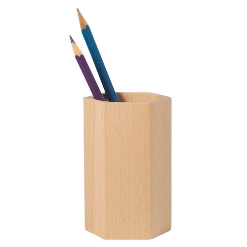 [054288] Pot à Bic hexagonal diam 5,5cm - ht 9,5cm