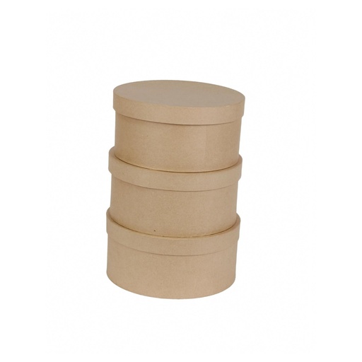 [DE-BTS#907] Décopatch Boîtes BTS "lot 3 boîtes à chapeaux" (31x16/33x16 cm)