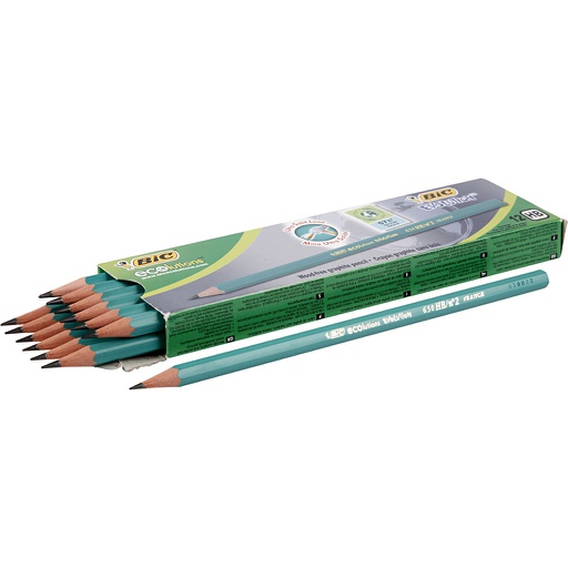 [CR14183] BIC Crayons Evolution, L : 17,5 cm, HB, ép. 7 mm, mine 2 mm, 12 pièces/ 1 Pq.