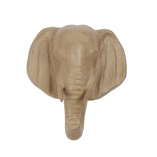 [DE-MA#024] Décopatch Animaux moyens - Trophée Eléphant (31x16,5x36cm)