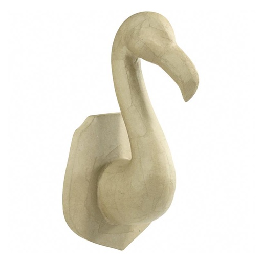 [DE-MA#028] Décopatch Animaux moyens Trophée Flamant Rose (19,5x16,3x35cm)