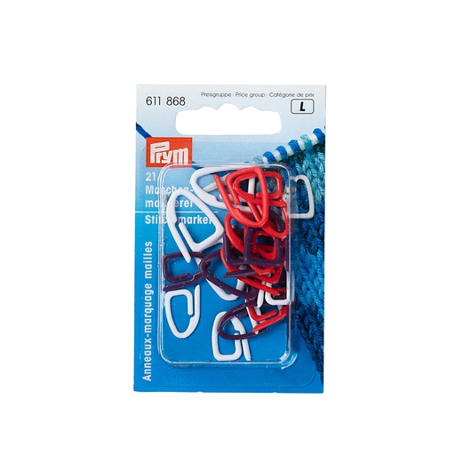 [611868] Anneaux-marquage mailles plastique couleurs assorties, 21 pièces