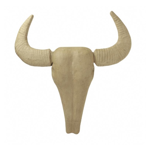 [DE-LA#015] Décopatch Animaux large - Trophée Tête de Buffle (9,5x46