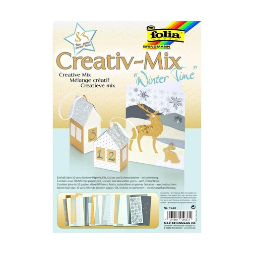 [FOL1943] Mix-Créatif ''Winter Time'', 83 pièces
