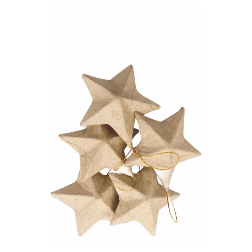 [DE-NO#009] Décopatch Kerstmis - Zakje met 5 sterren