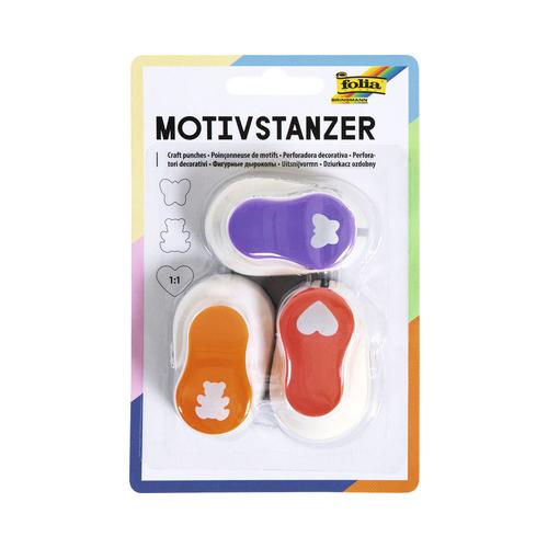 [FOL7019] Ponsen ALLE JAAR MOTIFS, 3 motieven à 15mm, assorti