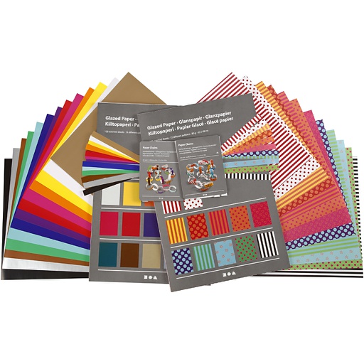 [CR20779] Glanspapier, vel 32x40 cm, 80 gr, 1 set