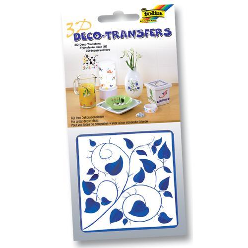 [FOL18105] 3D Deco-Transfers, 10x10cm, Decor Bladeren*