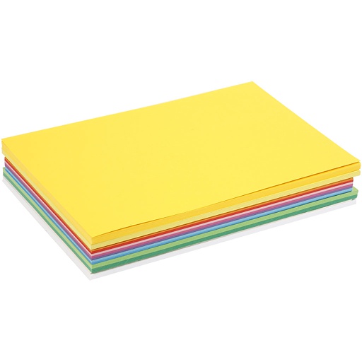 [CR21434] Carton de Printemps, A4, feuille 210x297 mm, 180 gr, ass. de couleurs, 300 flles ass./ 1 Pq.