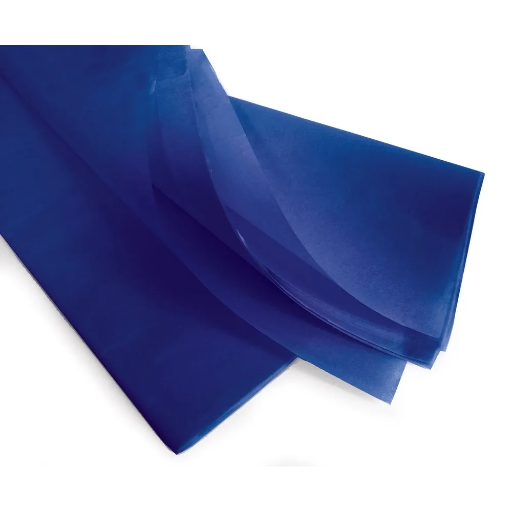 [FOL900#34] Zijdepapier 20g/m², 50x70cm, 26 vellen, donkerblauw