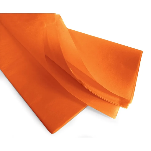 [FOL900#40] Zijdepapier 20g/m², 50x70cm, 26 vellen, oranje