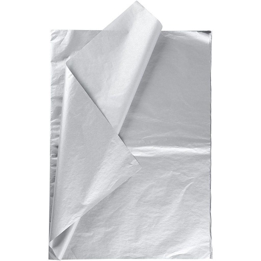 [FOL900#66] Papier de soie 20g/m², 50x70cm, 26 flles, argent