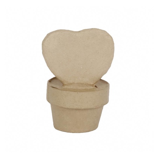 [DE-HD#079] Décopatch Déco - Mini plante cœur