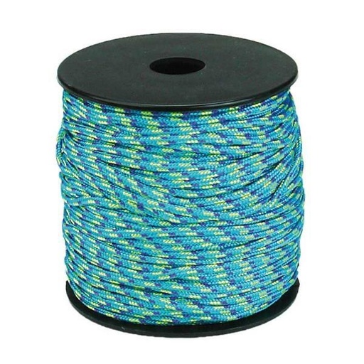 [P17505#332] Paracord 2mm, vert/vert clair, 50m